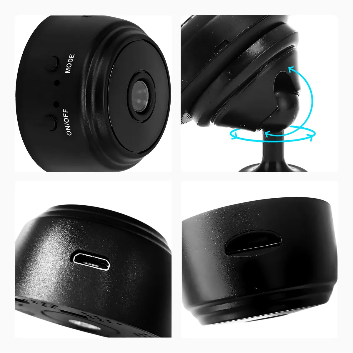 Mini Câmera Espiâ A9 wifi com sensor e visao noturna