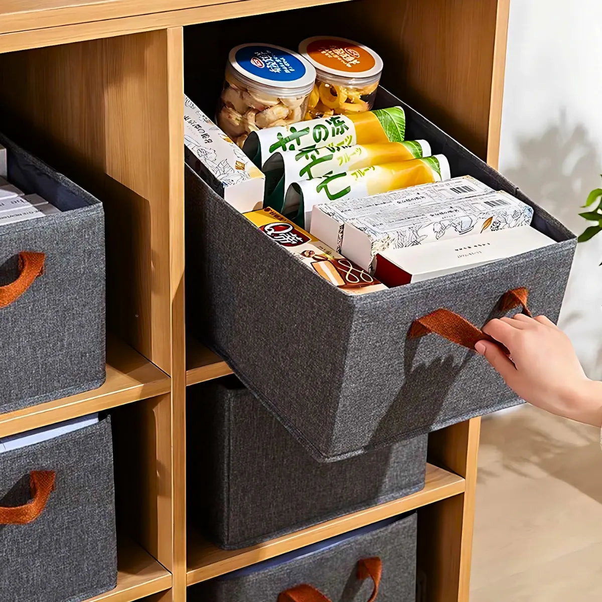 Organizador de roupa dobrável para guarda roupas