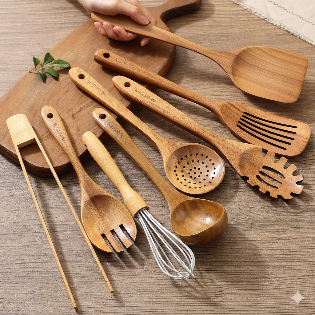 kit de 8pcs Conjunto De Utensílios De Cozinha Acessórios