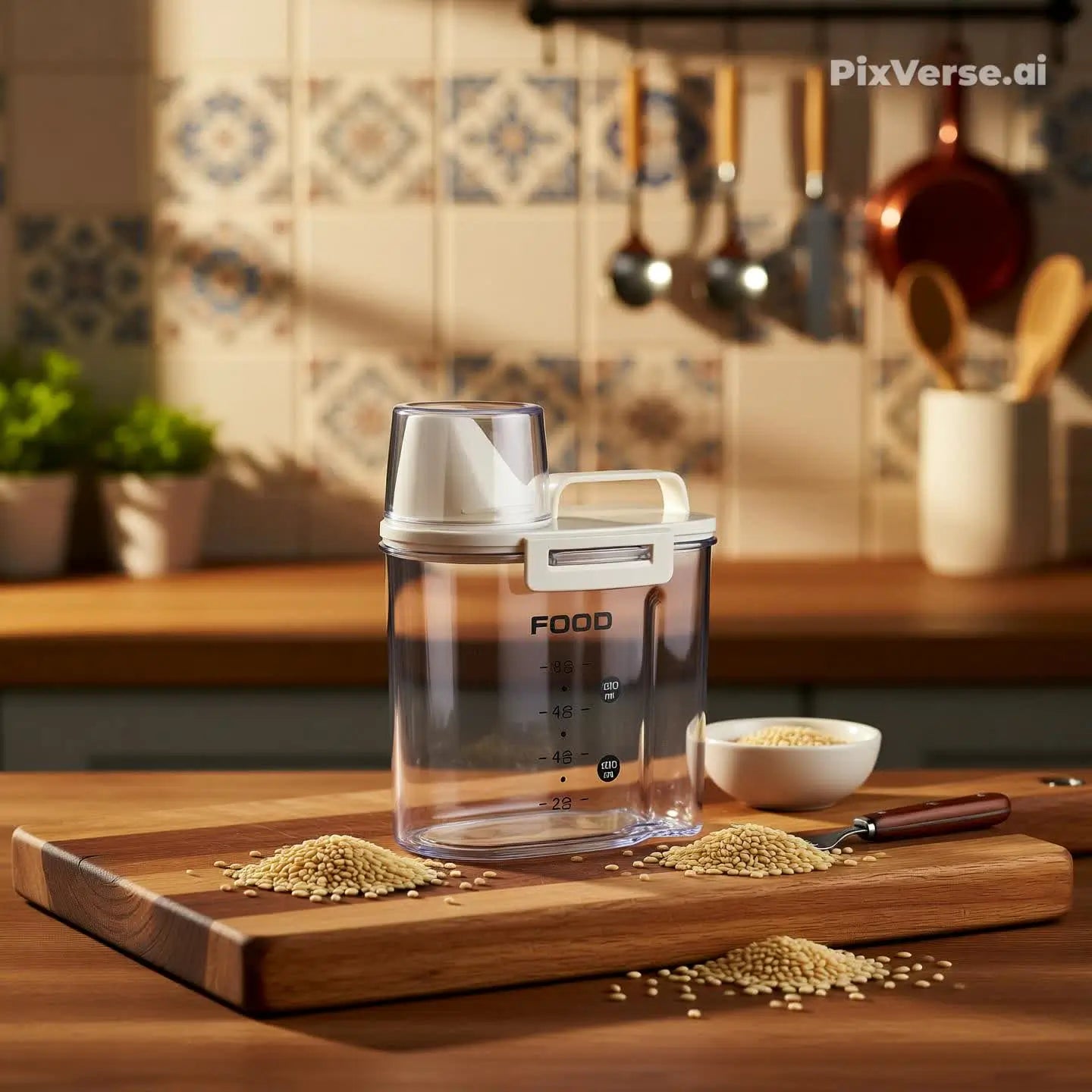 Pote Hermético Multiuso – com Copo Medidor e Bico Dosador