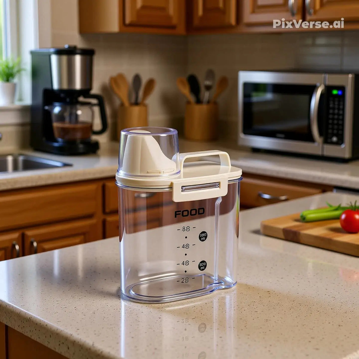 Pote Hermético Multiuso – com Copo Medidor e Bico Dosador