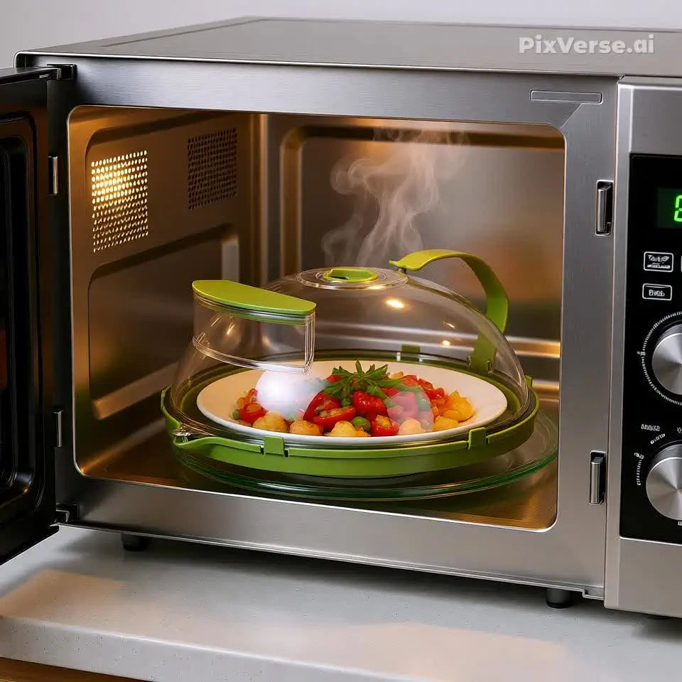 Tampa Protetora de Alimentos para Micro-ondas