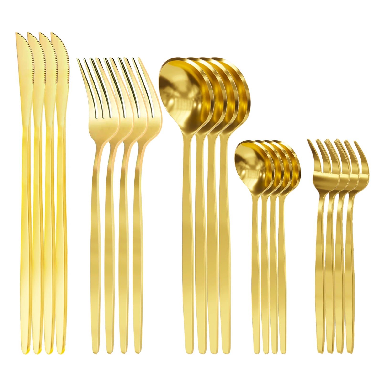 kit Conjunto de talheres de aço inoxidavél