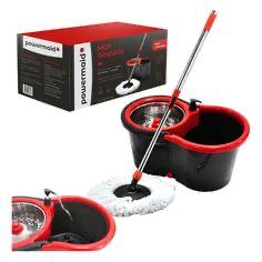 Mop Giratório Com Cesto Em Inox