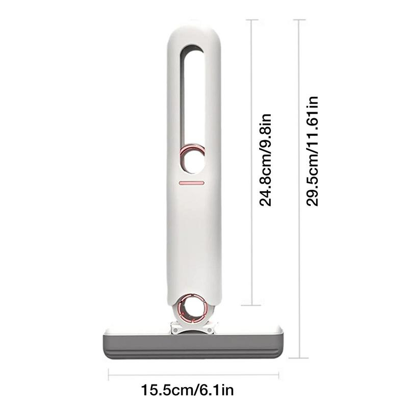 Kit 2 - Rodo Mini Mop Magico Limpa E Seca Rodinho De Pia Cozinha retrátil