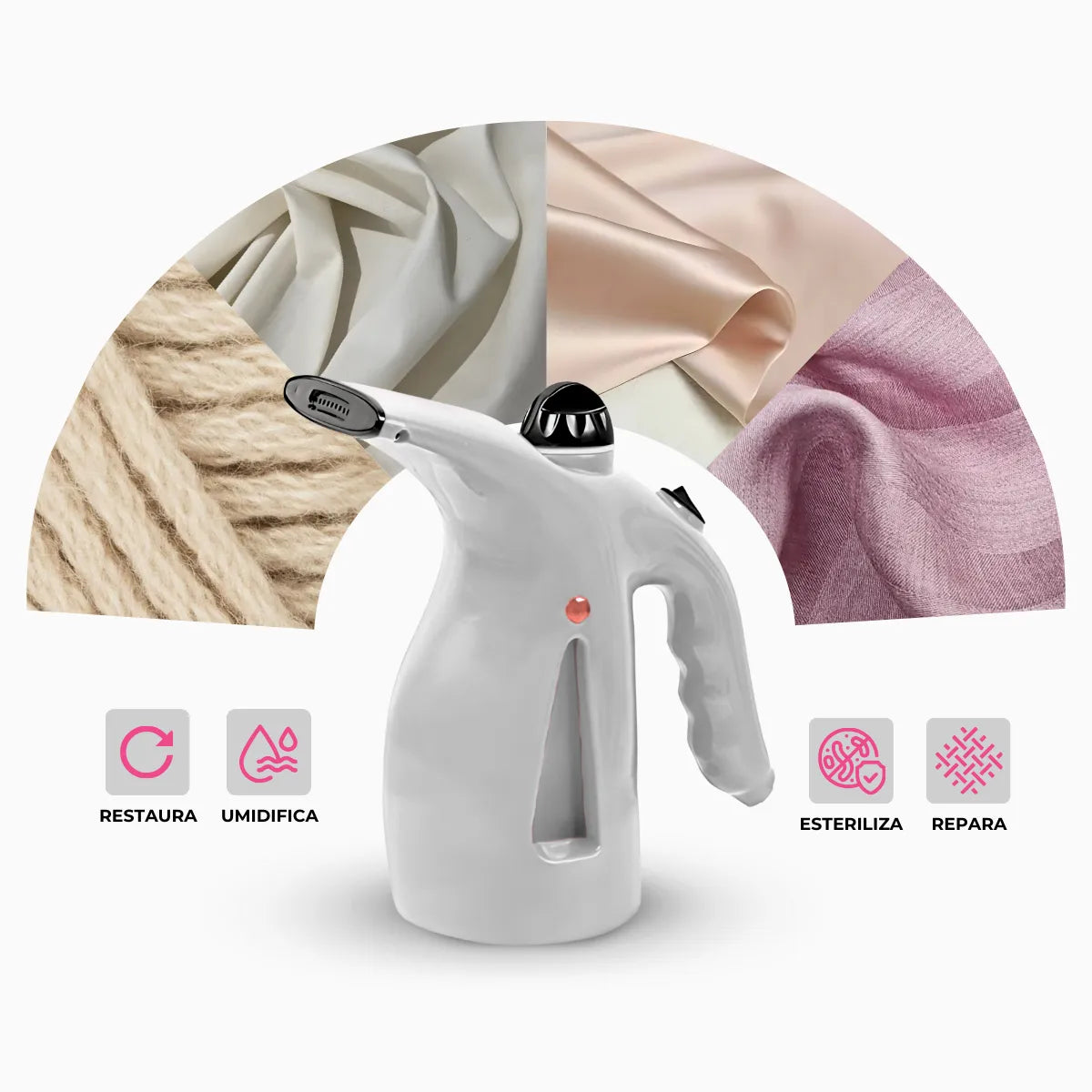 Ferro a Vapor 4 em 1 Para Roupas Domésticas e Cuidados Facial