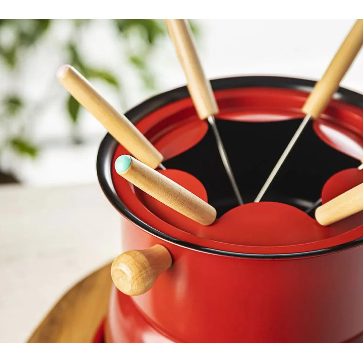 Conjunto Aparelho de Fondue em Aço 1,7 Litros 11 peças