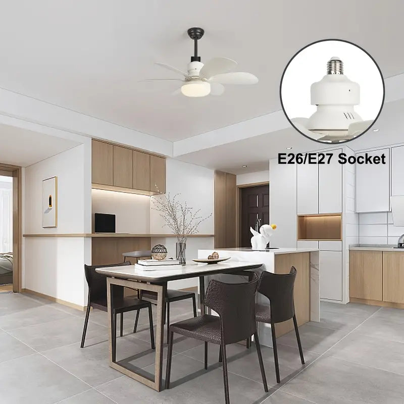 Lampada com Ventilador de Teto