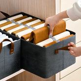 Organizador de roupa dobrável para guarda roupas