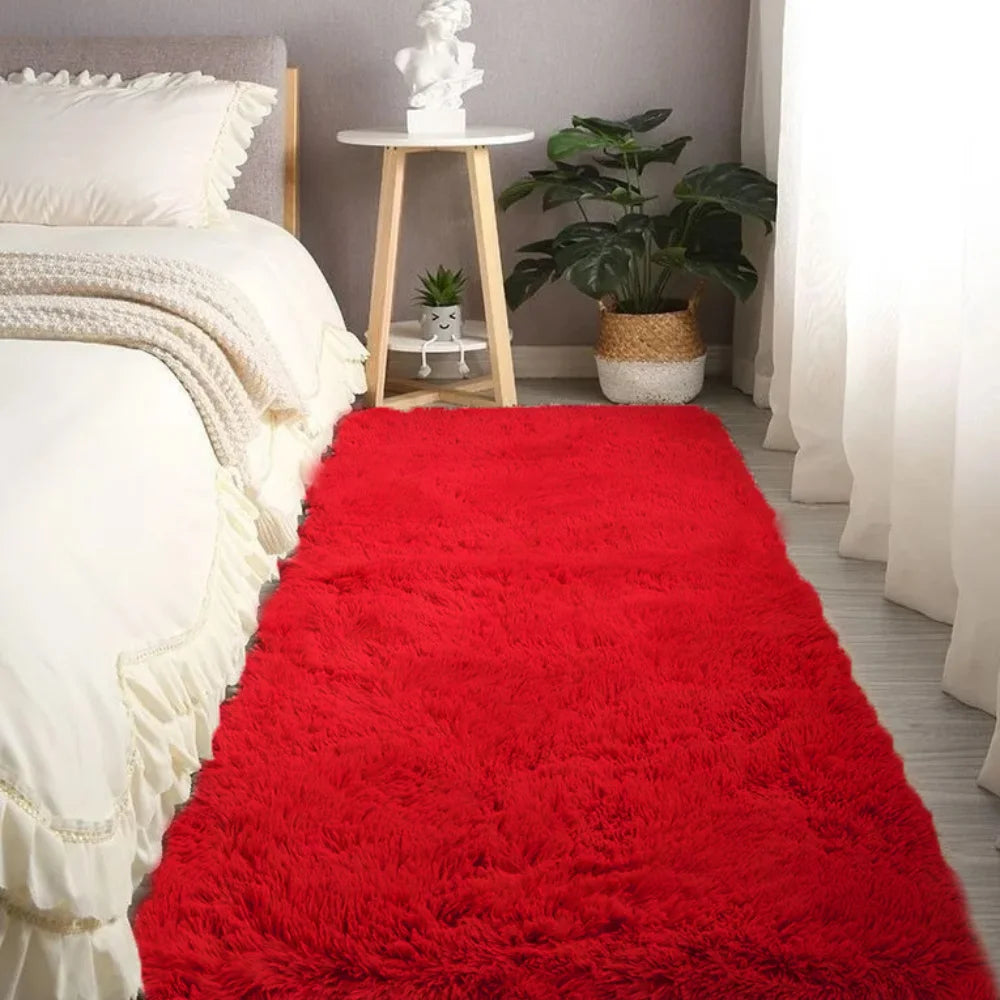 Tapete Felpudo Peludo 2,00 X 0,60  Grande Moderno (passadeira)Lunar Bloon