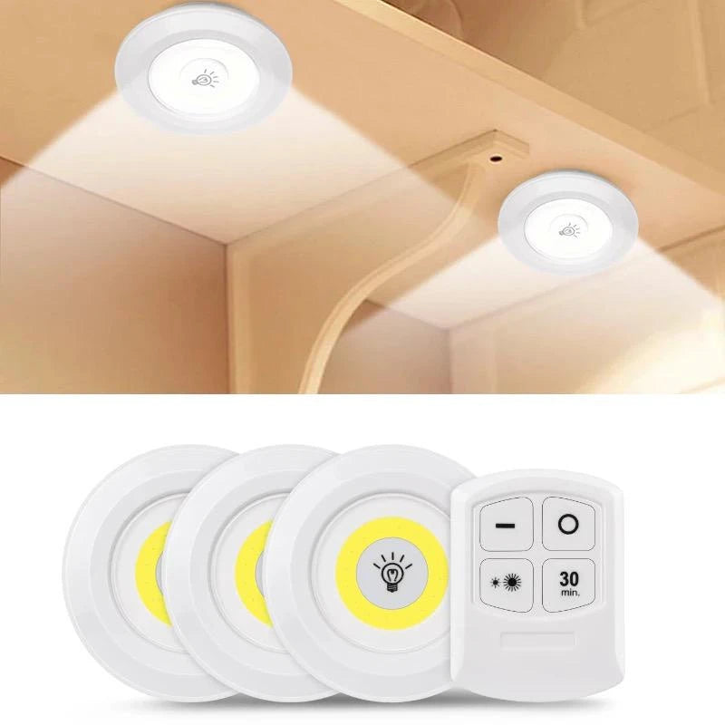 Kit 3 Lampadas  Led Spot Wireless