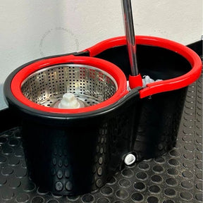 Mop Giratório Com Cesto Em Inox