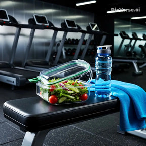 Saladeira Portátil Hérmetica  Multifuncional – Compartimentos para Molho, Vedação Antivazamento, Livre de BPA