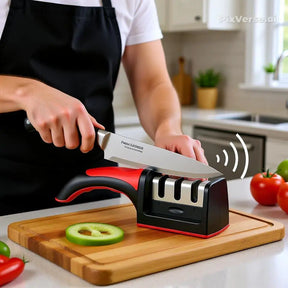 Amolador de Facas com 3 afiadores profissionais