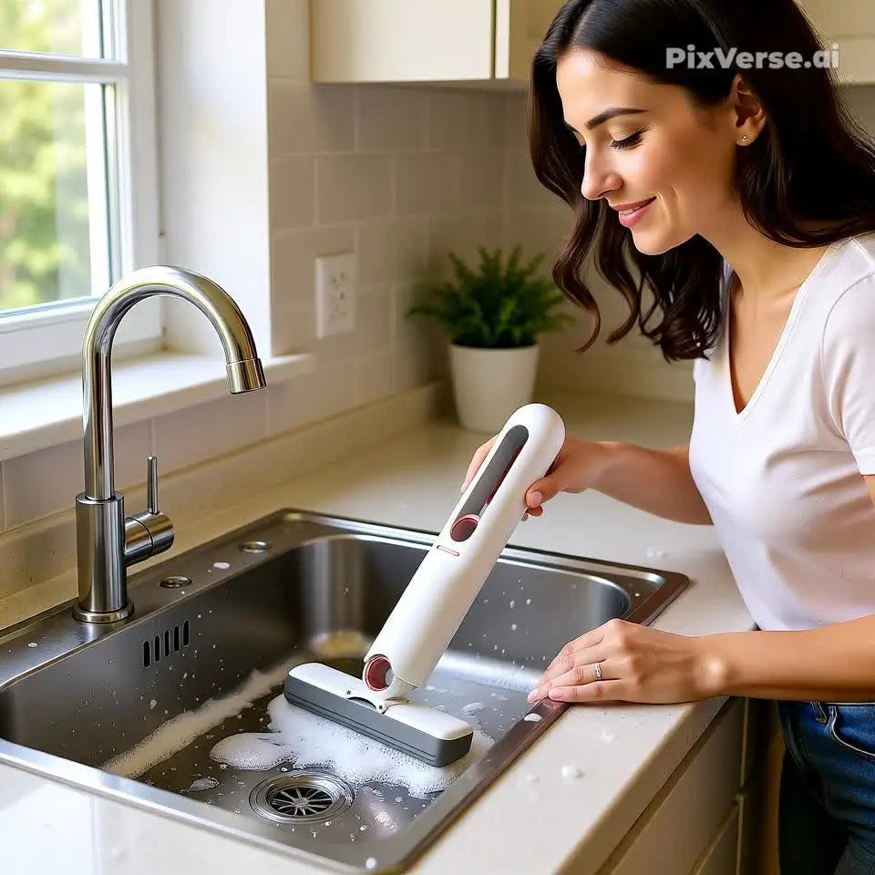 Mini Mop de Limpeza Portátil – Kit com 2 Unidades | Compacto, Durável e Ideal para Cantos Difíceis