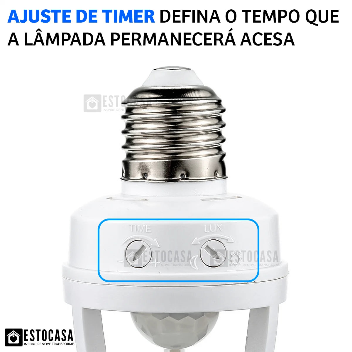 Sensor de Presença E27/Fotocelula