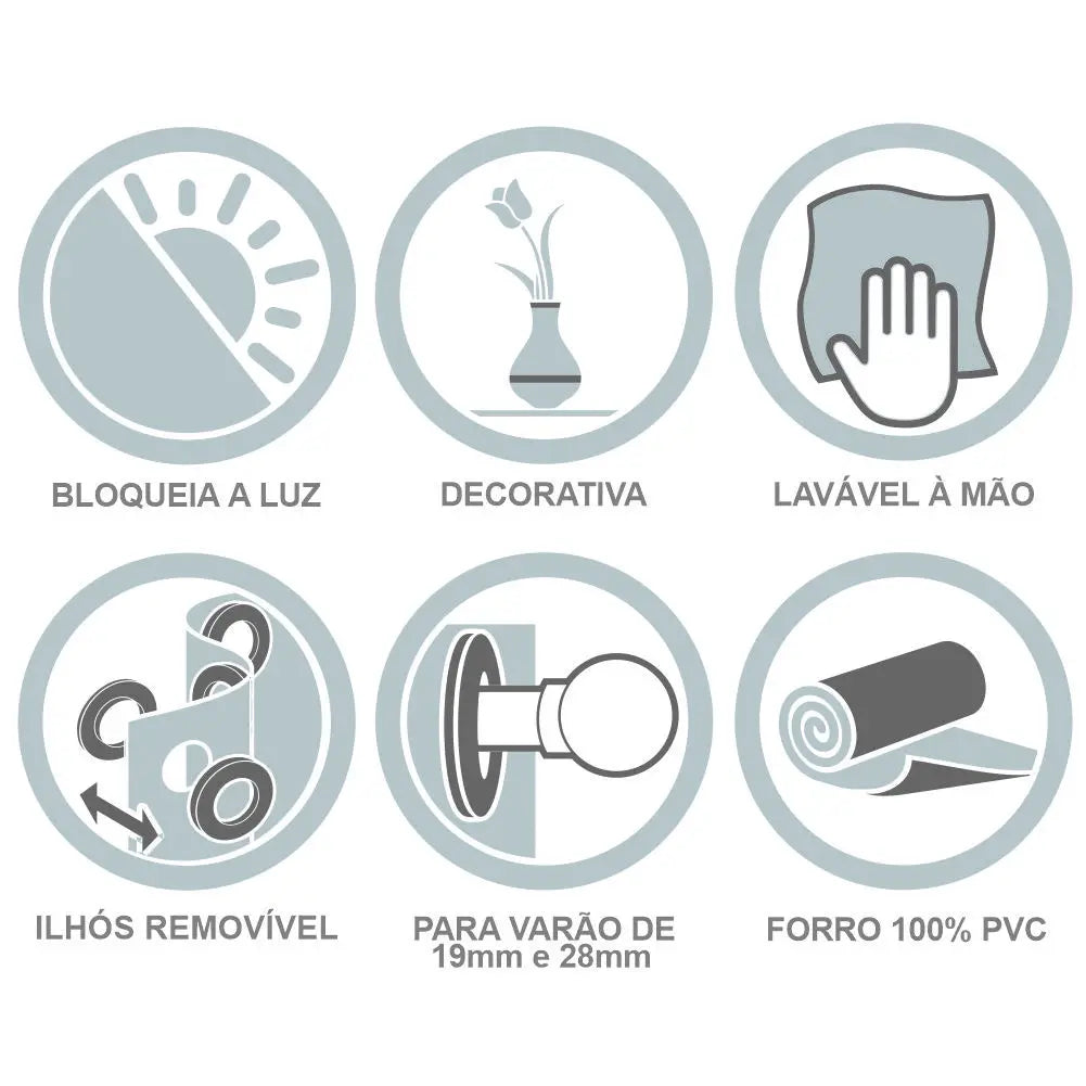 Cortina Blackout PVC Curtain 2,80 m x 2,30 m-Beige