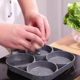 Frigideira Antiaderente 4 Partes Ovo Hambúrguer