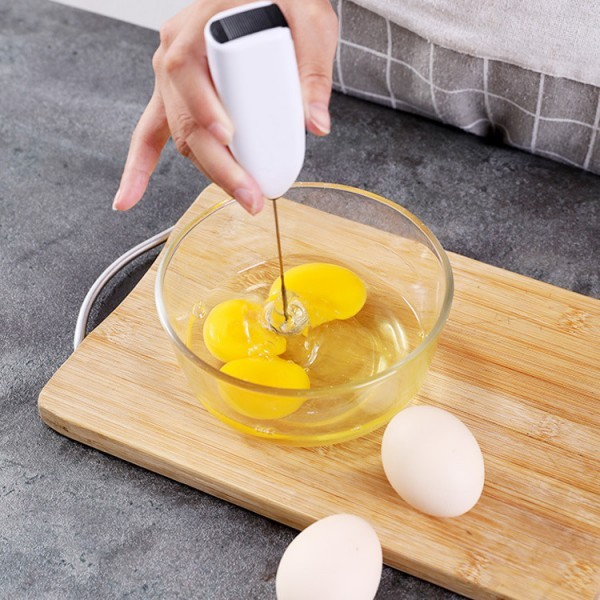 Mini Mixer Batedor De Bebidas Café Leite Ovos Clara Portátil Elétrico Inox Misturador Promoção