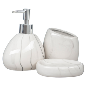 Kit Banheiro Lavabo Conjunto Sabonete Líquido Escova / 475