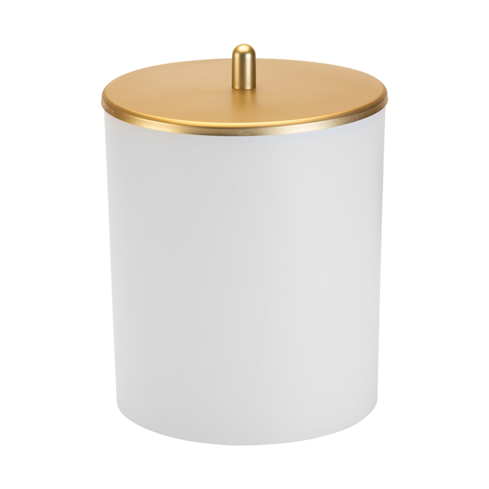 Kit Lavabo Lixeira + Porta Papel Higiênico Celular Dourado Luxo Arthi