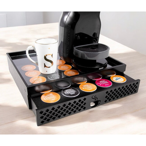 Porta capsulas e maquina gaveta decorativa para cafeteira Dolce Gusto