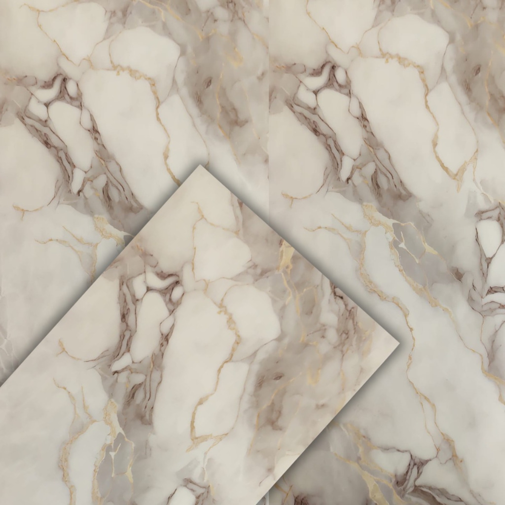 Kit 5-20 Adesivo Mármore 60x30 Lavável [Parede][Proteção Extra]