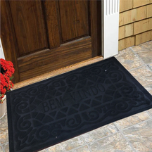 Kit 2 un Tapete Bem Vindo Capacho Para Porta Entrada Emborrachado Vinil Emborrachado Antiderrapante