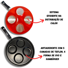 Frigideira 4 em 1 Multiuso com Tampa de Vidro