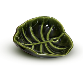 Kit Travessa Folha Primavera Cerâmica Louças Petisqueira Rústico Decoração Mesa Posta Restaurante Buffet