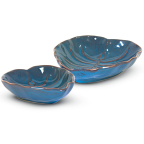 Kit Travessa Folha Primavera Cerâmica Louças Petisqueira Rústico Decoração Mesa Posta Restaurante Buffet