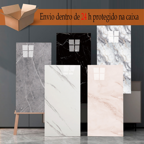 Kit 5-20 Adesivo Mármore 60x30 Lavável [Parede][Proteção Extra]