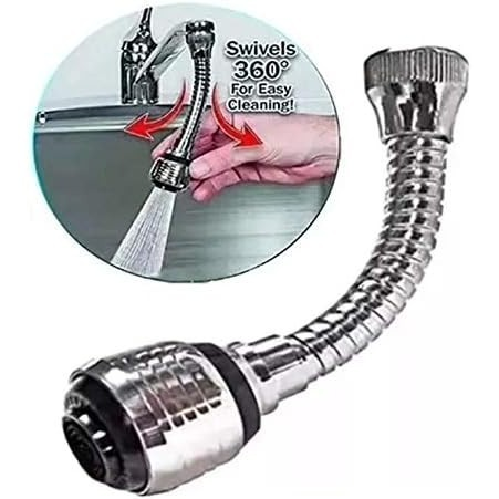 Arejador De Torneira Bico Extensor Chuveirinho Para Torneira Pia Cozinha Articulado Gourmet Cromado