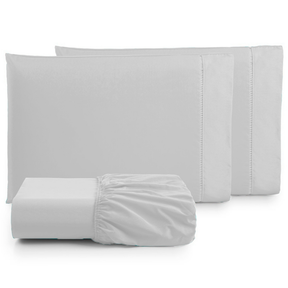 Lençol Casal Percal 180 Fios 100% Algodão com Bordado Elegante – Conforto, Durabilidade e Sofisticação