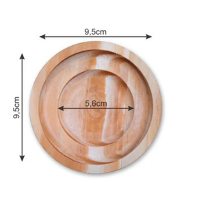 Conjunto 6 Xícaras Porcelana Branca 170 ml Pires Madeira Café Chá Mesa Café Manhã Mesa Posta Completa Aconchegante