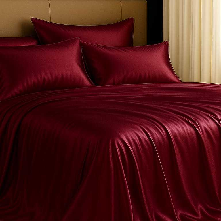 Jogo de Cama Cetim Charmousse Casal Queen King Brilhante 4 Peças Toque Macio Sedosso Promoção Barato