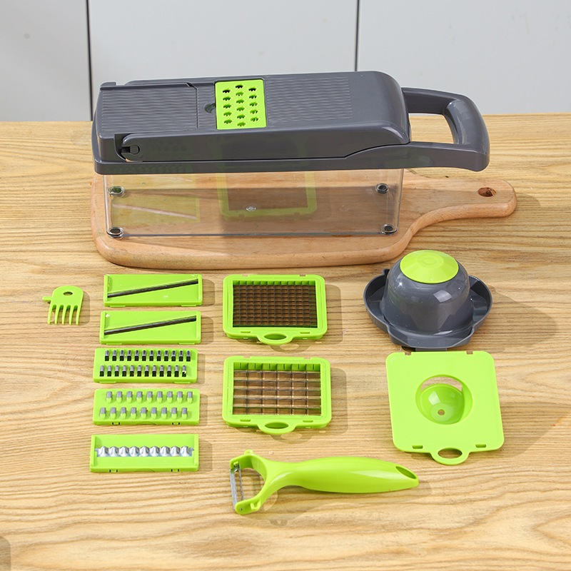 Cortador De Vegetais Multifuncional , Fatiador De Cozinha , Raspador E Kit 22/16/12 De Picador
