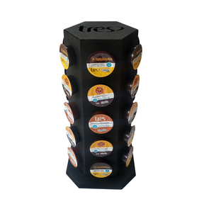 Torre Organizador Giratório p/30 Cápsulas Café Três 3 Corações
