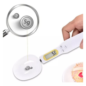 Colher Digital Mede De 0,1 A 500g Com Balança Dosador Em Led