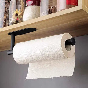 Suporte de papel toalha de aço inoxidável para cozinha.